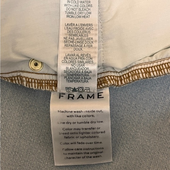 Frame Le High Mini
Fold Over Jean Skirt
Womens Sz 29 - Picture 6 of 8